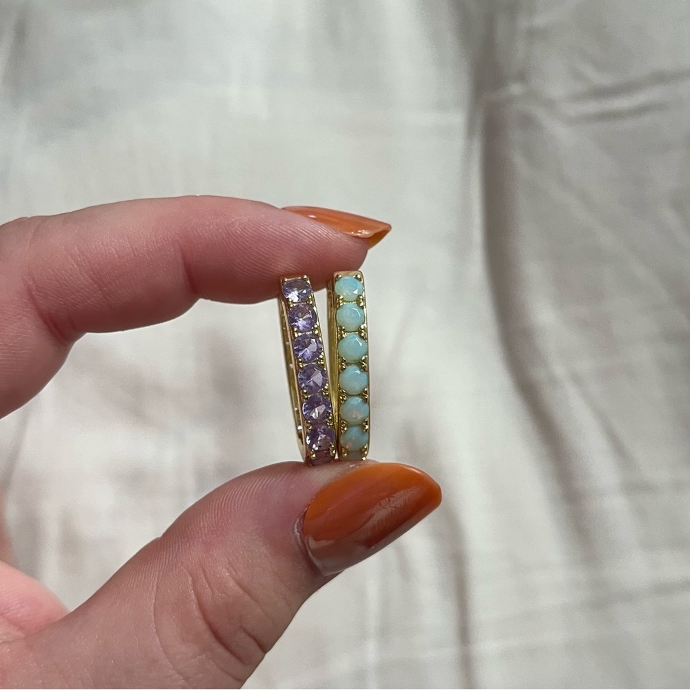 SALE TODAY ONLY! 
NWOT KENDRA SCOTT double sided hoops